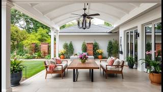 Minimalist Floral Oasis Backyard Patio Ideas [upl. by Shoifet]