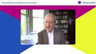 The Tyranny of Merit  John Ralston Saul in conversation with Michael Sandel [upl. by Ssecnirp]