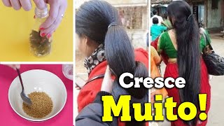 10 SEGREDOS DAS INDIANAS PARA O CABELO CRESCER MAIS RÁPIDO FUNCIONA MESMO por Julia Doorman [upl. by Sotos]