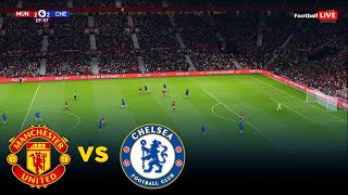 Manchester United vs Chelsea  Premier League 2425  Full Match All Goals  Realistic PES Gameplay [upl. by Yelad]