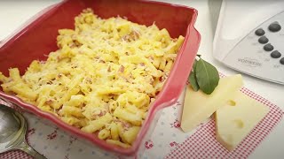 Recetas Thermomix ® TM31  Macarrones a la Carbonara [upl. by Elfstan960]