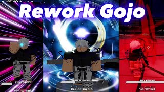 Rework Gojo Moveset Showcase  Heroes Battlegrounds  NEW Update  Jujutsu Kaisen  Roblox [upl. by Hanima]