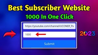 How To Get Free Subscribers On YouTube  2023 [upl. by Leidgam367]