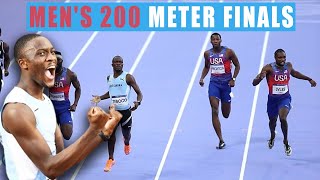 Mens 200 Meter Finals Were FANTASTIC  2024 Paris Olympic Games [upl. by Edak]