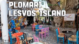 walking tour  Plomari  Lesvos Island [upl. by Idnac]