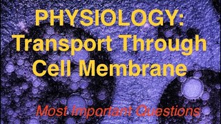 Physiology transport cell membraneAIIMSRRBjipmerpgimerexam medical paramedicalphysiotherapy [upl. by Singh]