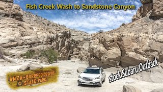 A Trip To Sandstone Canyon In A Stock Subaru Outback [upl. by Caritta]