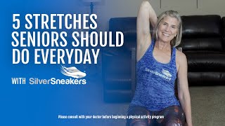 5 Stretches Seniors Should Do Everyday [upl. by Onaicram]