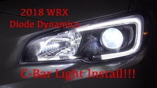 2018 WRX Diode Dynamics C Lights Install [upl. by Gnanmas967]