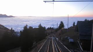 Zahnradbahn Rigi Kulm  Rigi Kaltbad Talfahrt 2020 Teil 1  Switzerland [upl. by Nithsa]