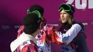 Sochi 2014 Snowboard Slopestyle  Ståle Sandbech  Danish Commentators Go Crazy [upl. by Millur]