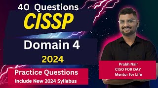 Master CISSP Domain 4 Try Practice Questions for 2024 [upl. by Ing65]