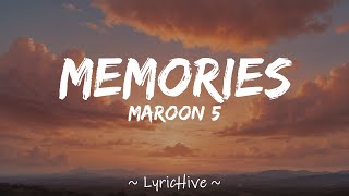 Maroon 5  Memories Lyrics 4K Lyric Video [upl. by Sidoma]