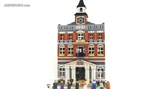 LEGO Town Hall 10224 modular building Review [upl. by Festa]