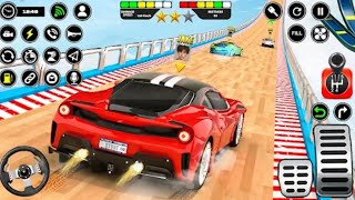 Impossible Car Stunt part1Android GameplayCar Racing Gamecar games [upl. by Paddie]