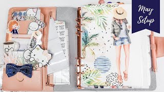 Beautiful Kikki K A5 Rings Setup For May 2020  Spring Planner Flipthrough [upl. by Chow]