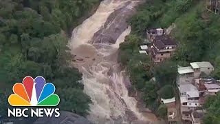 At Least 78 Dead From Mudslide In Rio De Janeiro [upl. by Isdnil]