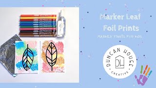 Printmaking for Kids Marker Foil Prints [upl. by Stelle]