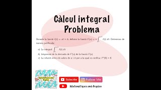 Càlcul integral  Problema 1 [upl. by Weinreb]