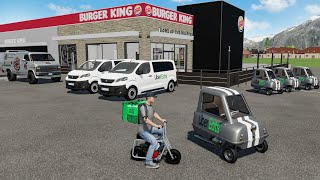 Dans la peau dun livreur Uber Eats sur FS 22 Livraison en scooter mini voiture client pressé [upl. by Sirovaj]