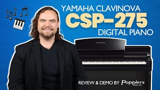 Yamaha Clavinova CSP275  Digital Smart Piano with 88 Keys  Playing Demo and Review [upl. by Rebor]