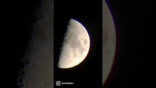 Observing the Moon  Slokey SkyWays tm 50080 Telescope  Hamburg  Deutschland halloween moon [upl. by Muhan]