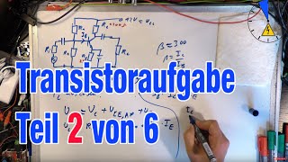 Transistor Emitterschalter Teil 2 von 6 GAG Gleichstromarbeitsgerade Aufgabe [upl. by Sherfield]