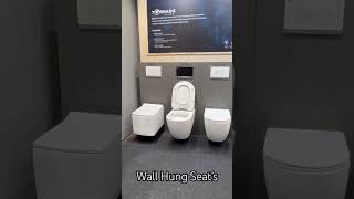 Wall Hung Toilet Seat  Wall Hung Commode  Rimless seats shorts viral homedecor bathroom [upl. by Arima975]