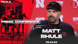 Nebraska Football Matt Rhule final press conference ahead of Illinois [upl. by Homerus]