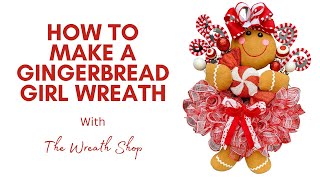 How to Make a Gingerbread Girl Wreath [upl. by Ailedua897]