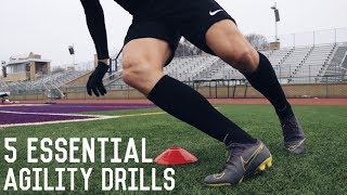 5 Essential Speed and Agility Drills  Increase Your Speed and Change of Direction [upl. by Ellerey]