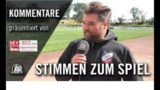 Die Stimmen zum Spiel  TuS Dassendorf  TSV Sasel 3 Spieltag Oberliga Hamburg [upl. by Airdnna]