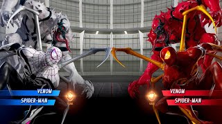 White Venom amp White Spider Man VS Red Venom amp Red Spider Man  Marvel vs Capcom Infinite [upl. by Aicenek650]