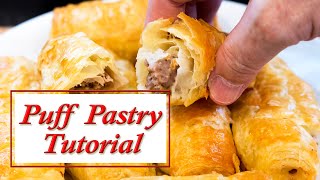 Puff Pastry Homemade Buttery Simple and delicious [upl. by Misty]