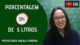 Porcentagem  Resolução de Situação Problema  Professora Angela [upl. by Flss]