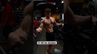 5’6 165 lbs physique fitness motivation bodybuilding [upl. by Eiddet]