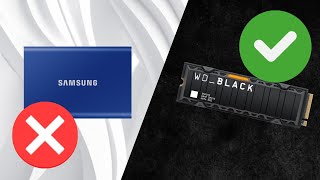 SAMSUNG external harddrive VS WD BLACK SN850X [upl. by Putnam]