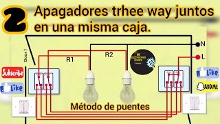 Cómo conectar un INTERRUPTOR DOBLE DE ESCALERA [upl. by Aicen353]