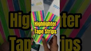 Highlighter Tape Strips  Amazing Stationery 🧐🧐🧐 shorts cutestationery [upl. by Wessling]