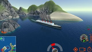 RMS AQUITANIA LEAVING PORT  SHIP HANDLING SIMULATOR [upl. by Araek]