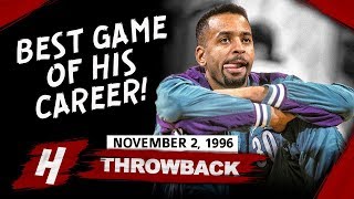 Dell Curry Stephs Father FULL CareerHIGH Highlights vs Raptors 19961102  38 Pts 6 Threes [upl. by Parent]