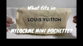 What fits in Louis Vuitton Mylockme Chain Pochette [upl. by Purcell852]