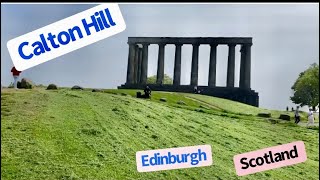 A walk up to Calton Hill to get panoramic views over EdinburghScotland Exploring Calton hill [upl. by Kcire]