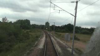 TGV en cabine arrière Entrée de la LGV Atlantique [upl. by Annovy]