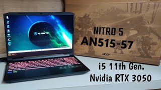 ACER NITRO 5 AN51557 Unboxing  Core i5 11th Gen8gb Ram4gb Nvidia RTX 3050156quot 144Hz Display [upl. by Eiramnerual212]