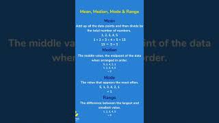 Mean median mode range [upl. by Beauvais]