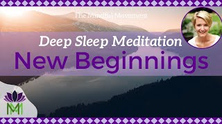 Sleep Meditation for New Beginnings and Habit Change  Deep Sleep  Mindful Movement [upl. by Anomis]