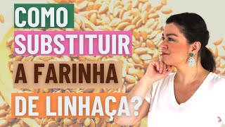 Como substituir a farinha de linhaça [upl. by Aicilf]