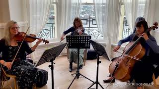 Spring Waltz Performed by The Classical Strings Trio in Fowey Cornwall  Arranged by Sue Aston [upl. by Dagmar]