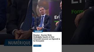 NEWS  Kyutai  Xavier Niel Rodolphe Saadé et Eric Schmidt lancent un OpenAI à la française [upl. by Toddy719]